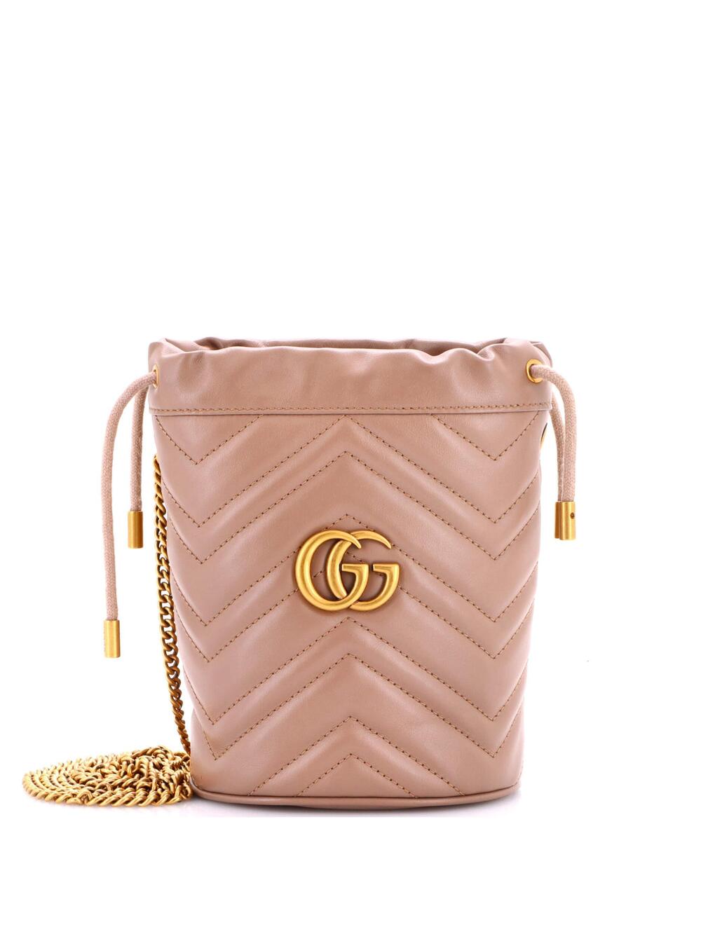 Gucci Gg Marmont Bucket Bag Matelasse #263814G11B